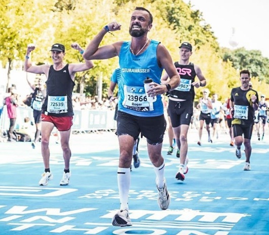 Berlin Marathon – Roger beim Zieleinlauf � privat Bild