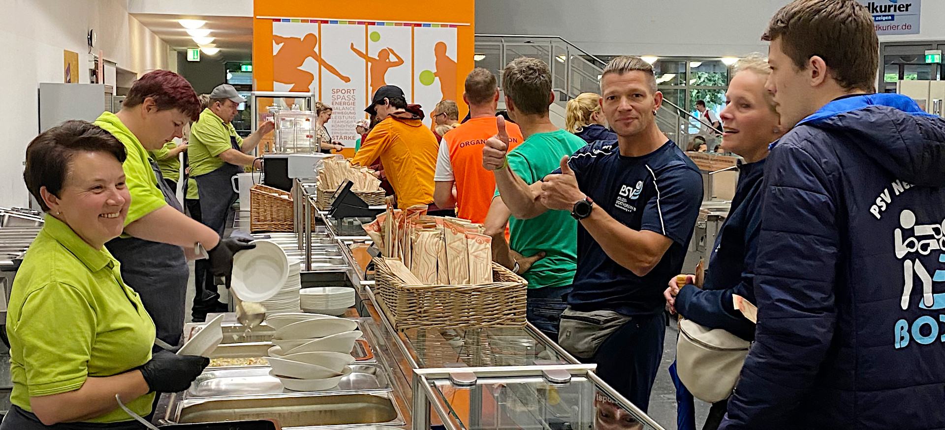 Essenversorgung im Sportgymnasium Neubrandenburg ©LSB MV
