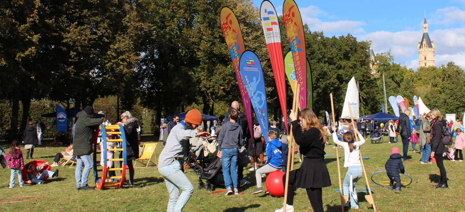 Tag der Deutschen Einheit 2024 - Sportland MV im Schlossgarten ©LSB MV