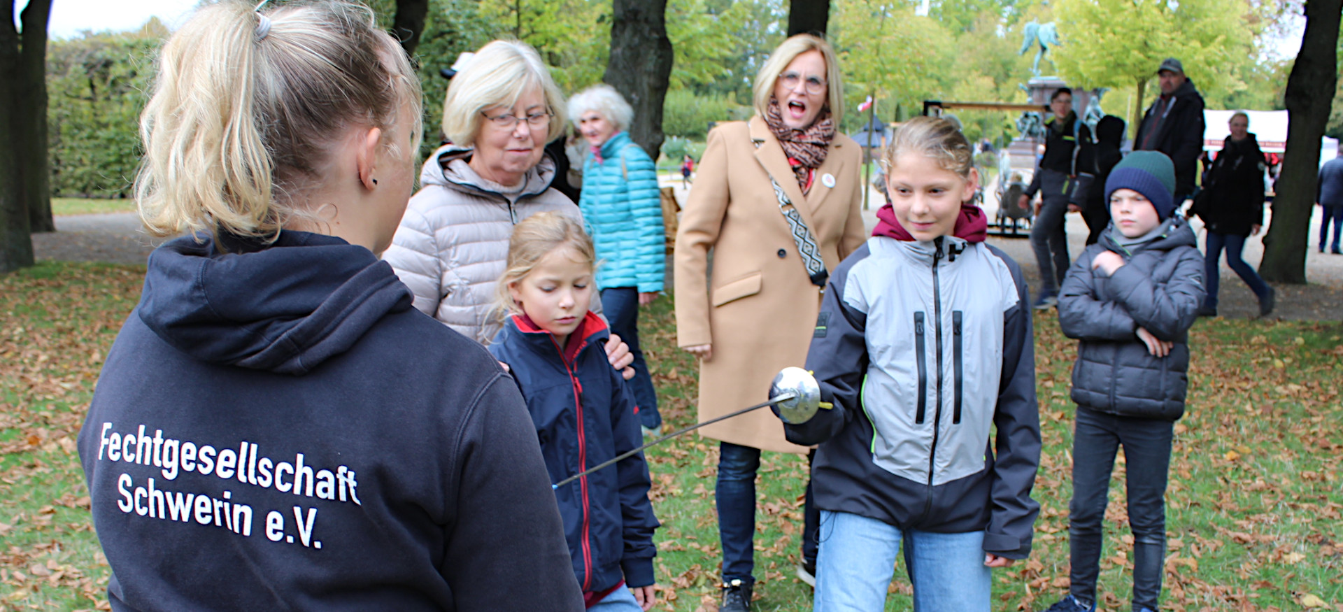 Kleines Training mit der Fechtgesellschaft Schwerin e.V. ©LSB MV
