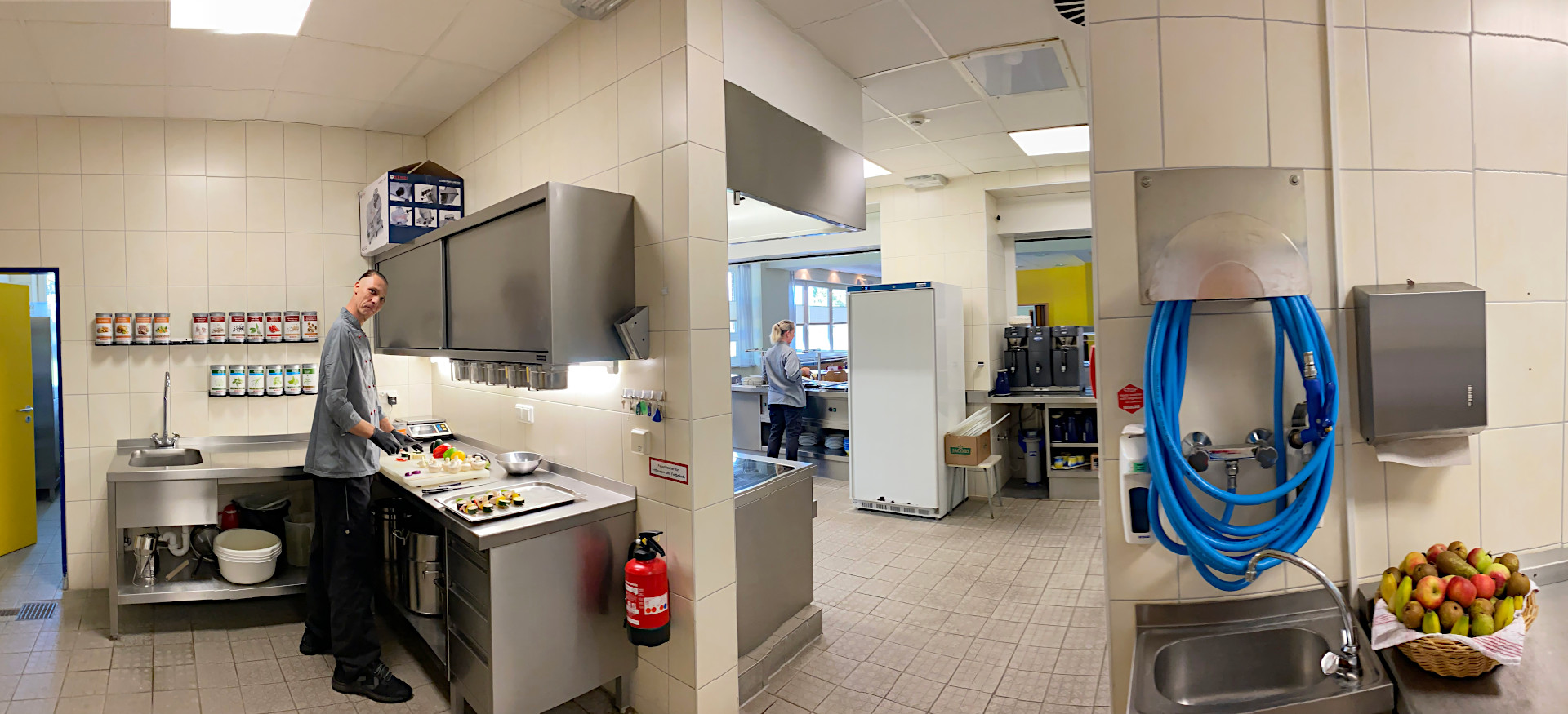 Gut versorgt in der Sportschule Güstrow ©LSB MV