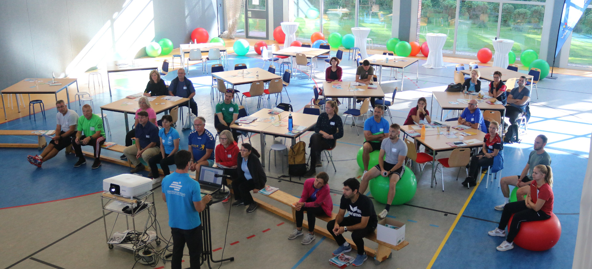Leistungssportkonferenz  2022 in der Sporthalle